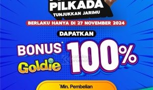 Promo FUNWORLD SPESIAL PILKADA - BONUS GOLDIE 100%*