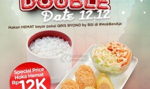 Promo Hokben Double Date 12.12 - Paket Hoka Hemat hanya Rp. 12K dengan QRIS BYOND by BSI