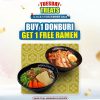 Promo Hokkaido-Ya Tuesday Treats! Buy 1 Donburi Get FREE 1 Ramen*