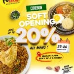 Promo Soft Opening Kangkung Bakar Cirebon - Diskon Hingga 20% untuk Semua Menu*