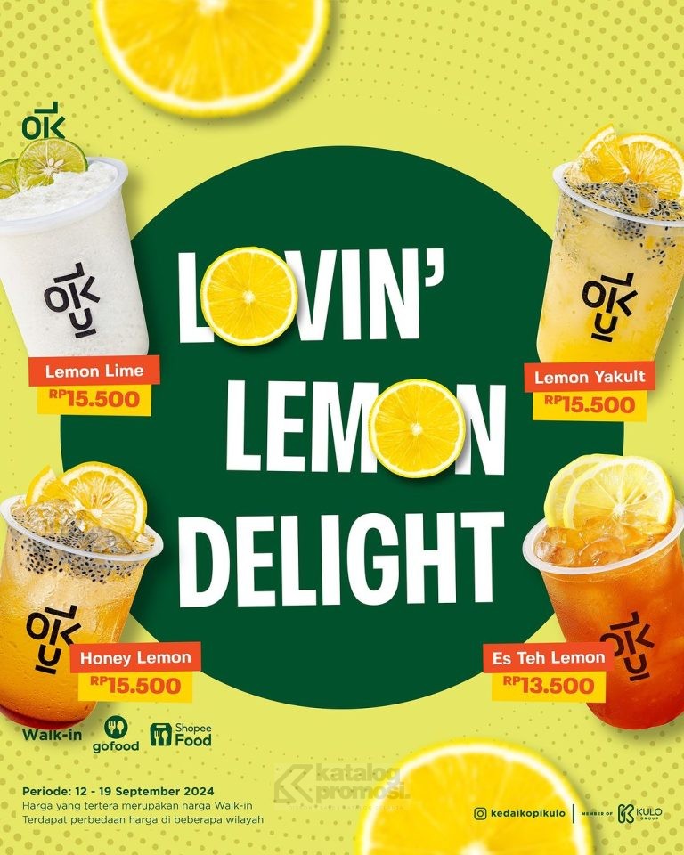 Promo Kedai Kopi Kulo Lovin Lemon Deligth - Harga Spesial mulai dari Rp. 13.500