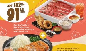 Promo Kimukatsu Gyutori Set Makan hemat untuk 2 orang hanya Rp182.000