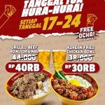 Promo MANGGANG TANGGAL TUA! Beli Grilled Beef Bowl / Korean Fried Chicken Bowl mulai Rp. 30RB