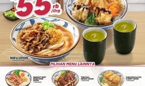 Promo Marugame Udon Hemat Berdua Rp 55 RIbu/ Orang khusus member Marugame Udon App