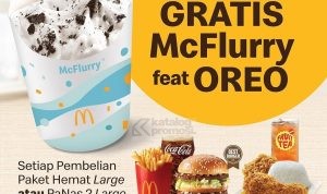 Promo Mcdonalds Spesial Delivery - Gratis McFlurry feat Oreo*