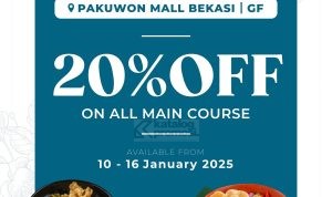 Promo Monsieur Spoon Pakuwon Mall Bekasi Grand Opening Disc 20% On All Main Course*