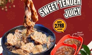 Promo NAHM THAI SUKI & BBQ BEEF SWEET TENDER JUICY cuma Rp. 27RIBUAN per plate