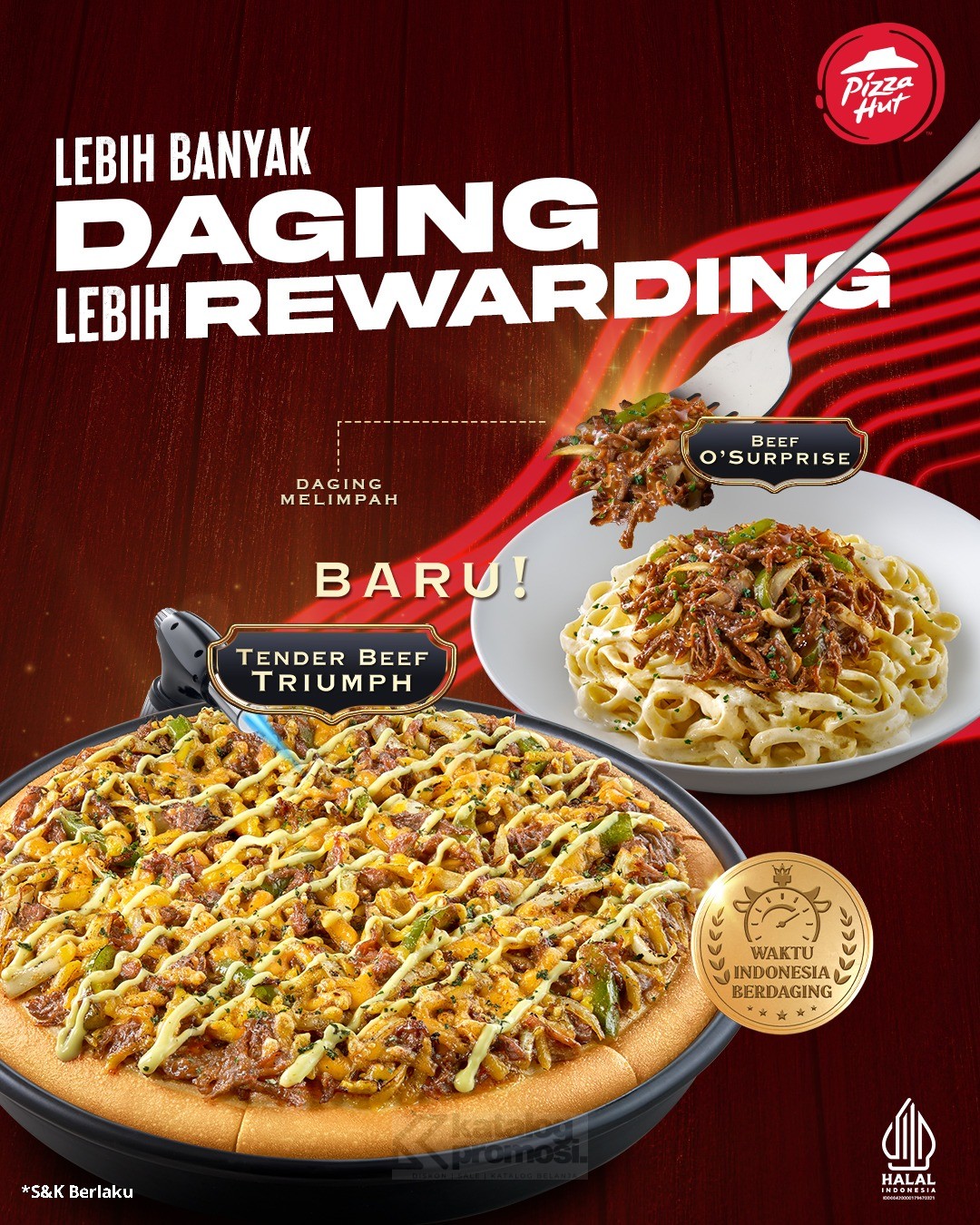 BARU! Pizza Tender Beef Triumph dari PIZZA HUT