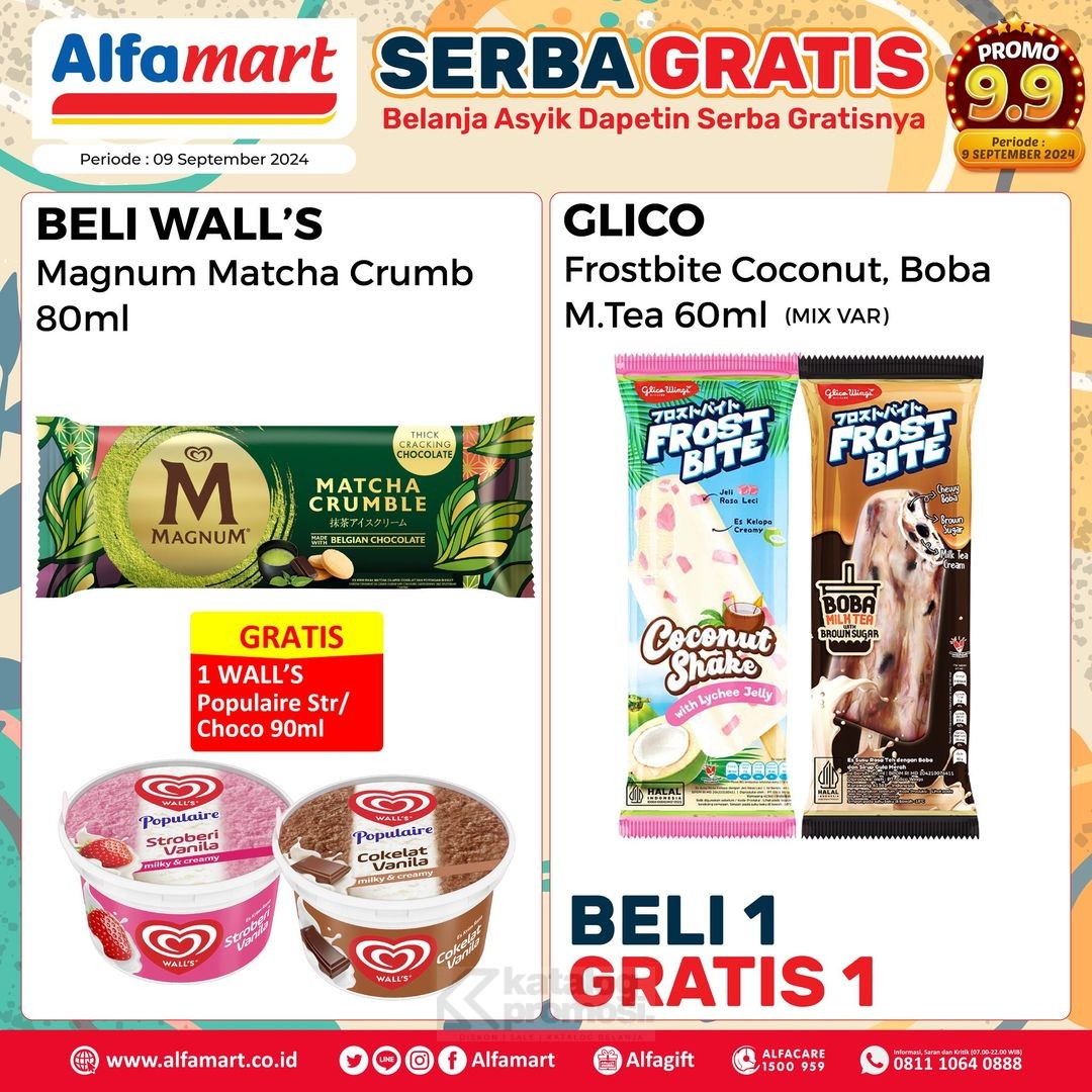 Promo 9.9 ALFAMART Beli 1 Gratis 1 dan Harga Spesial Hanya Hari Ini