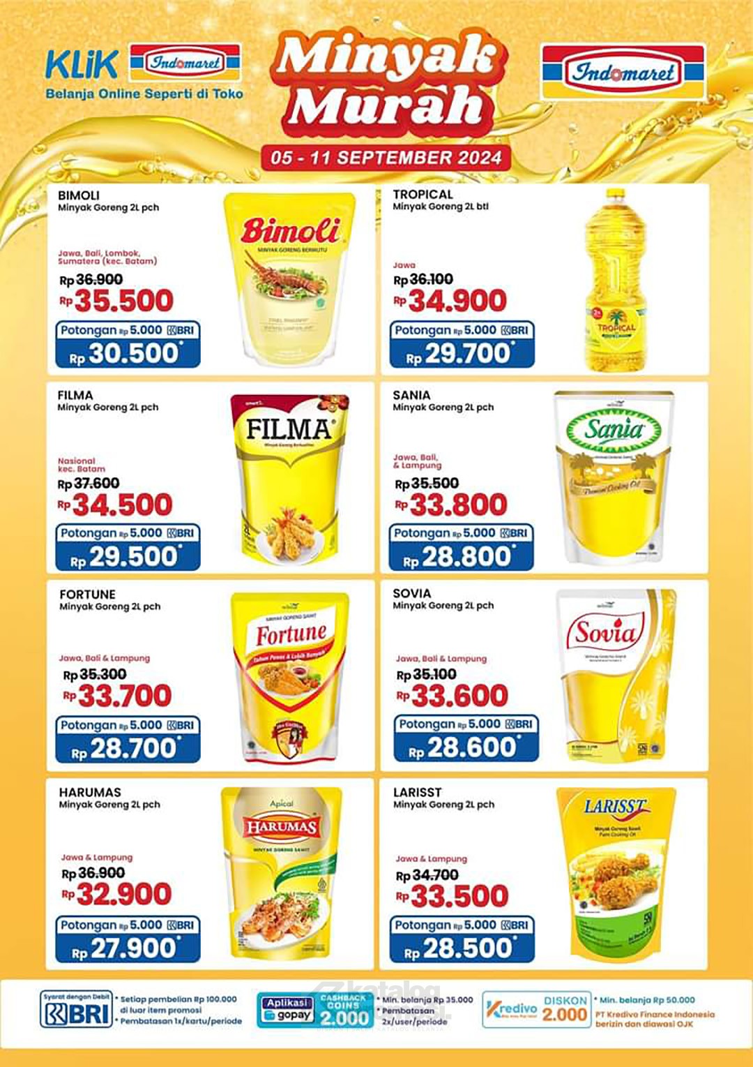 Promo INDOMARET MINYAK GORENG PERIODE 05-11 SEPTEMBER 2024