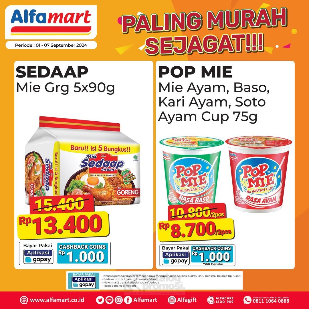 PROMO ALFAMART PALING MURAH SEJAGAT periode 01-07 SEPTEMBER 2024