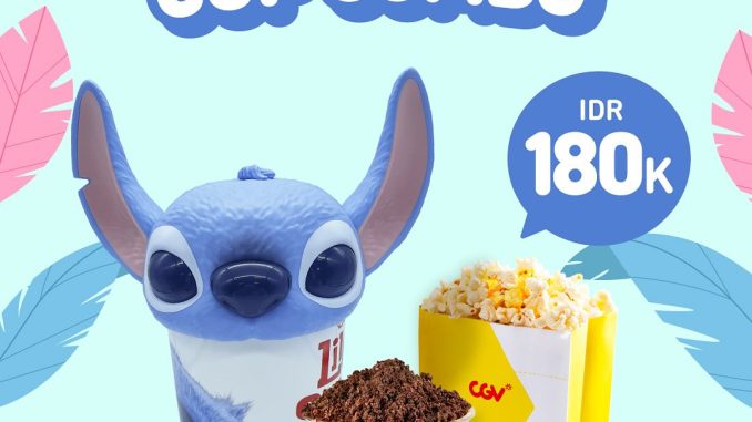 Promo CGV Lilo & Stitch Headcup Combo Rp180.000, Dapat Popcorn, Minum & Headcup