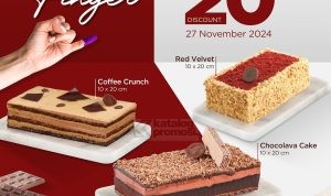 Promo Dapur Cokelat Pilkada 2024! Diskon 20% untuk Loaf Cake