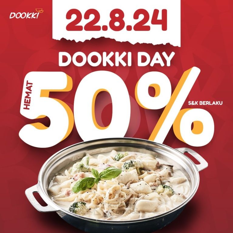 Promo DOOKKI DAY HEMAT hingga 50%