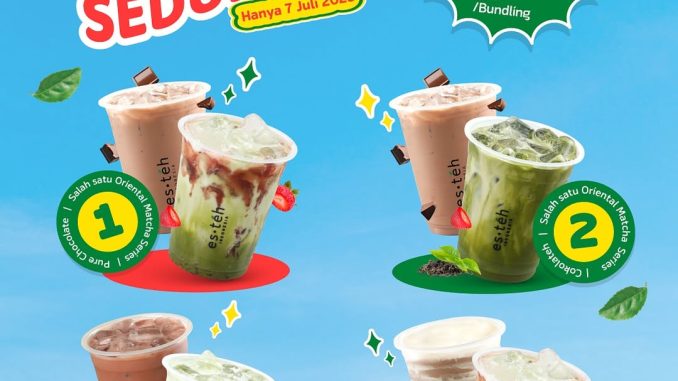 Promo Esteh Indonesia 7.7 Hari Cokelat Sedunia 2 Cup cuma Rp30 Ribuan 1