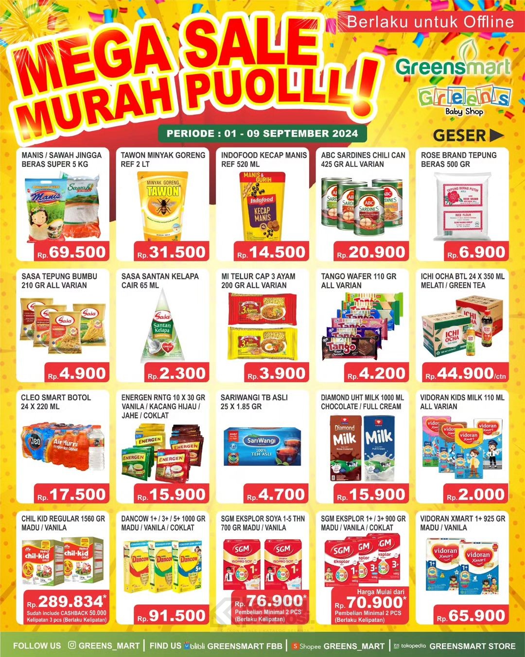 Promo JSM WEEKLY GREENSMART 01-09 SEPTEMBER 2024