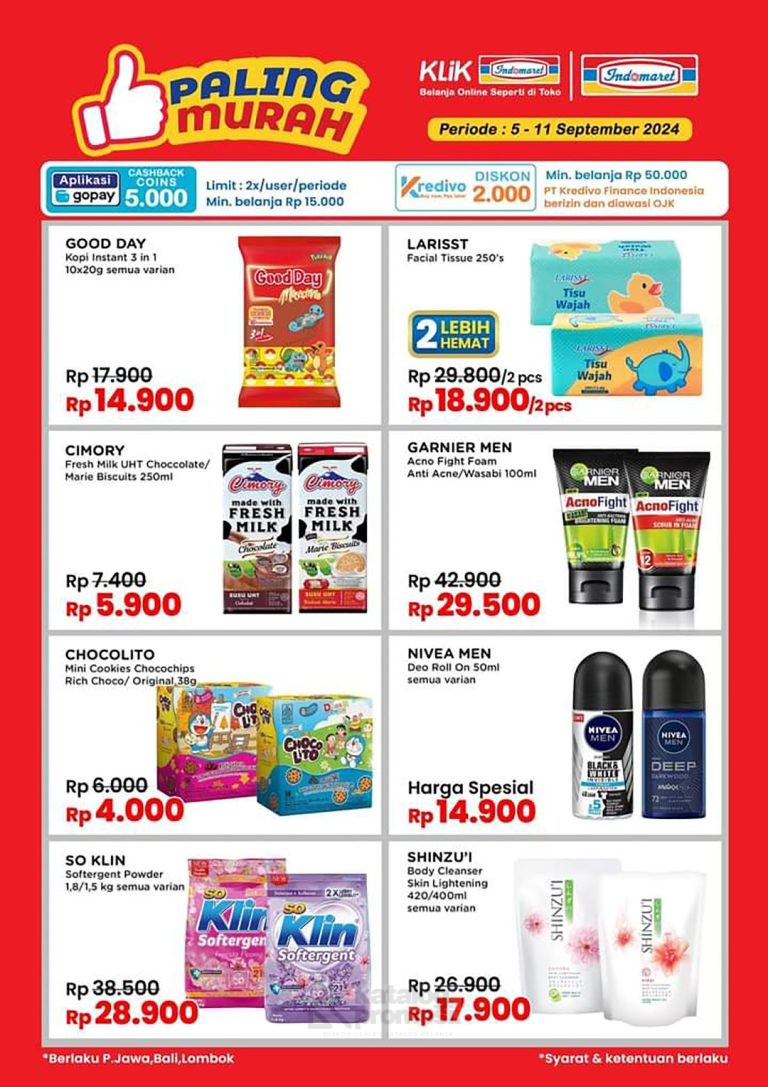 Promo INDOMARET PALING MURAH periode 05-11 SEPTEMBER 2024