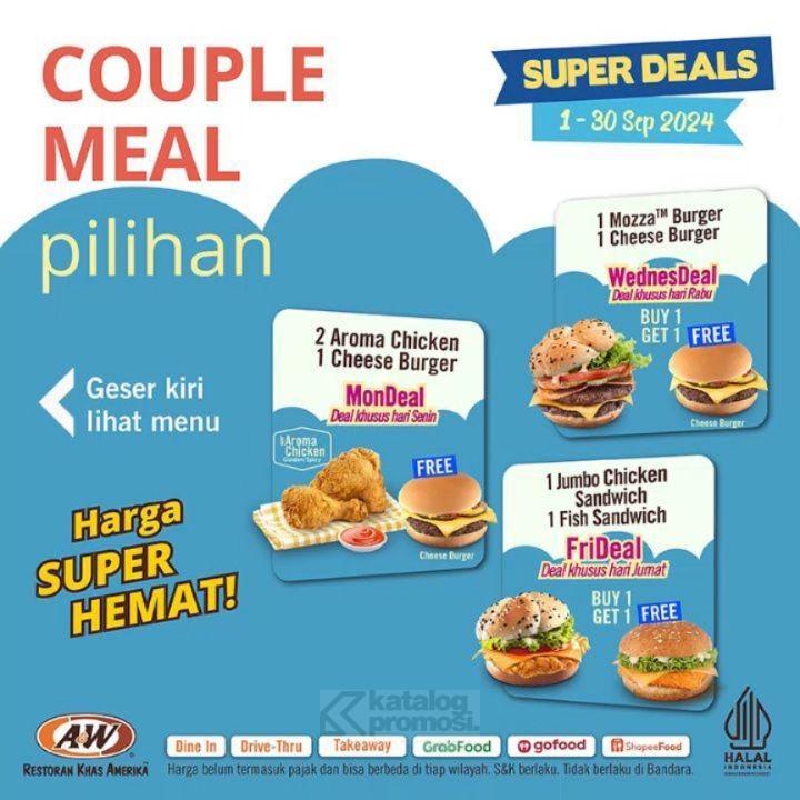 KUPON DISKON A&W SEPTEMBER 2024