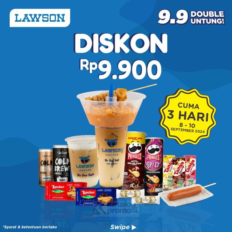 Promo 9.9 LAWSON HARGA SPESIAL DISKON RP. 9.900