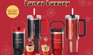 Promo Starbucks Black & Red Lunar Luxury Tumbler and Merchandise Collection