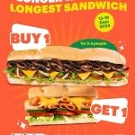 Promo SUBWAY LONG WEEKEND BELI 1 GRATIS 1