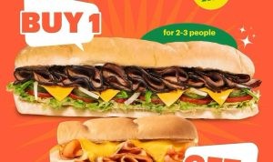 Promo SUBWAY LONG WEEKEND BELI 1 GRATIS 1