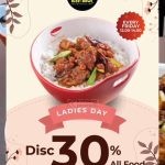 Promo RICE BOWL LADIES DAY - DISKON 30% SEMUA MENU*