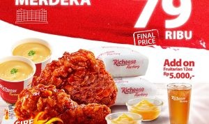 Promo RICHEESE FACTORY COMBO MERDEKA cuma Rp. 79RIBU