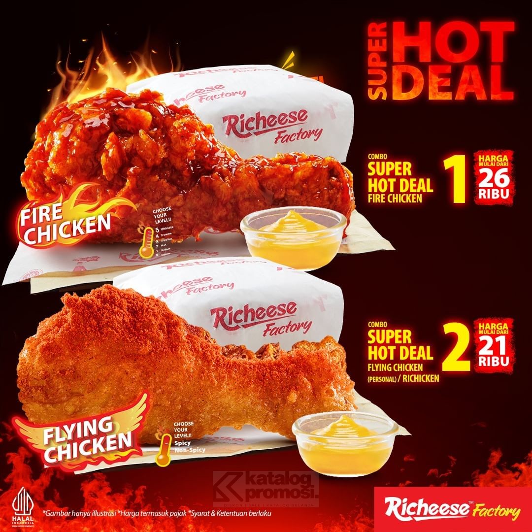 Promo RICHEESE FACTORY COMBO SUPER HOT DEAL mulai Rp. 21RIBUAN