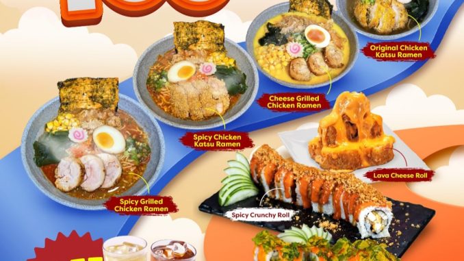 Promo SUTEKI SUSHI 3 Menu Cuma 105K atau Paket Double Cheese hanya 80K