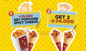 Promo SHIHLIN POP UP! TAMBAH +Rp. 25.000 bisa dapat XXL & Popcone Spicy Cheese