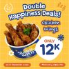 Promo Steak With U 12.12 Double Happiness Deals! Beli Chicken Wings cuma Rp. 12K