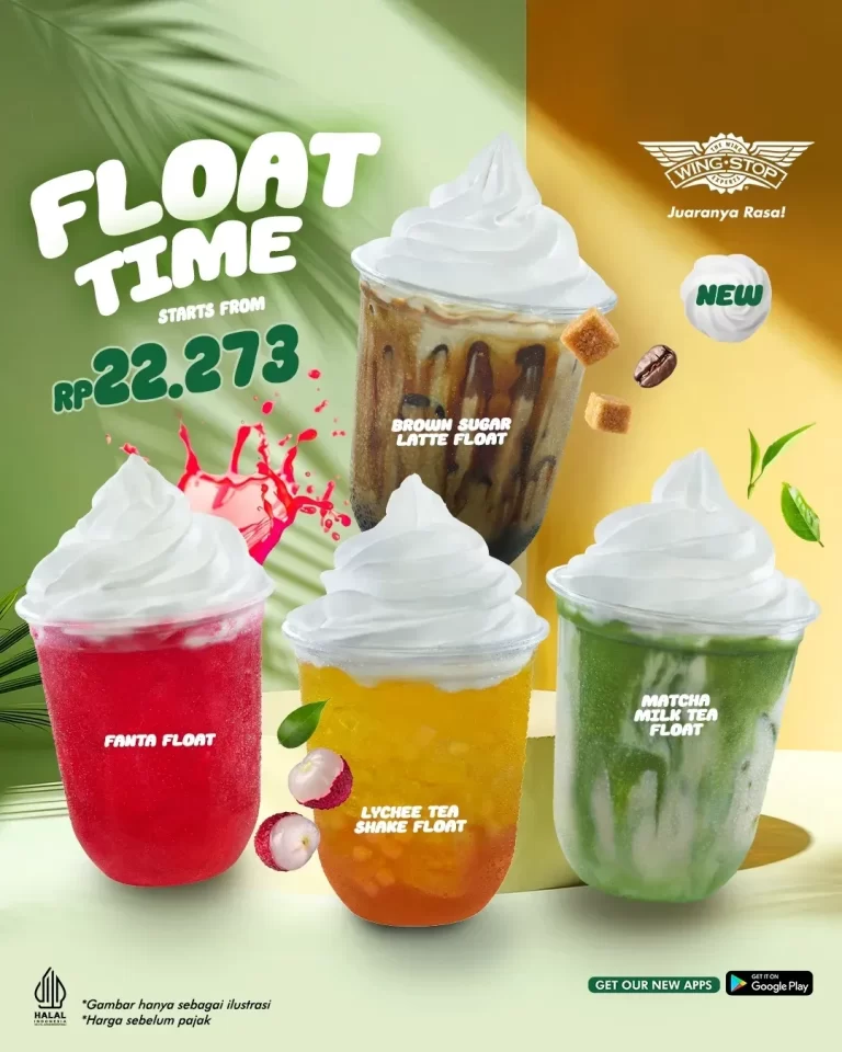 Promo MENU BARU WINGSTOP FLOAT TIME!