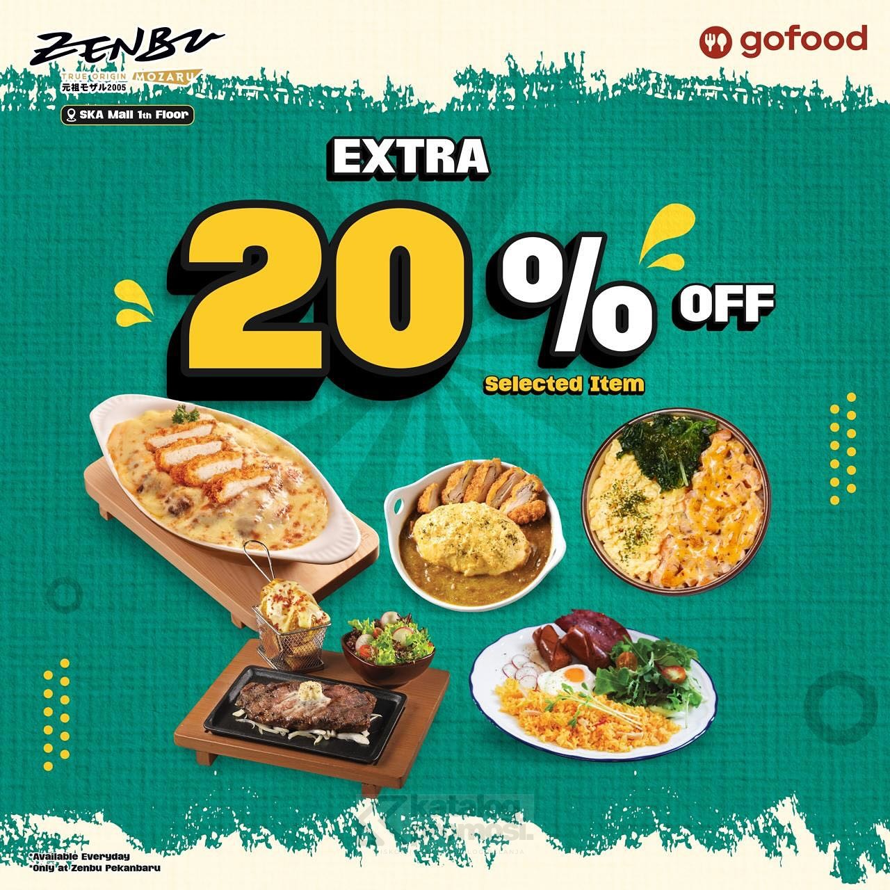 Promo ZENBU Get 20% Extra Khusus Pemesanan Via GOFOOD