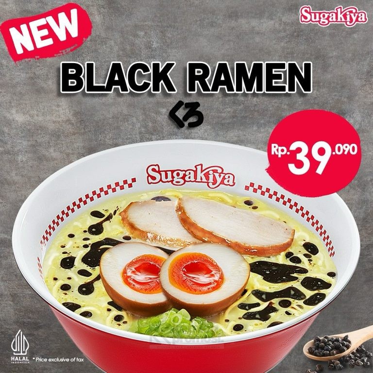 BARU! SUGAKIYA BLACK RAMEN HADIR KEMBALI