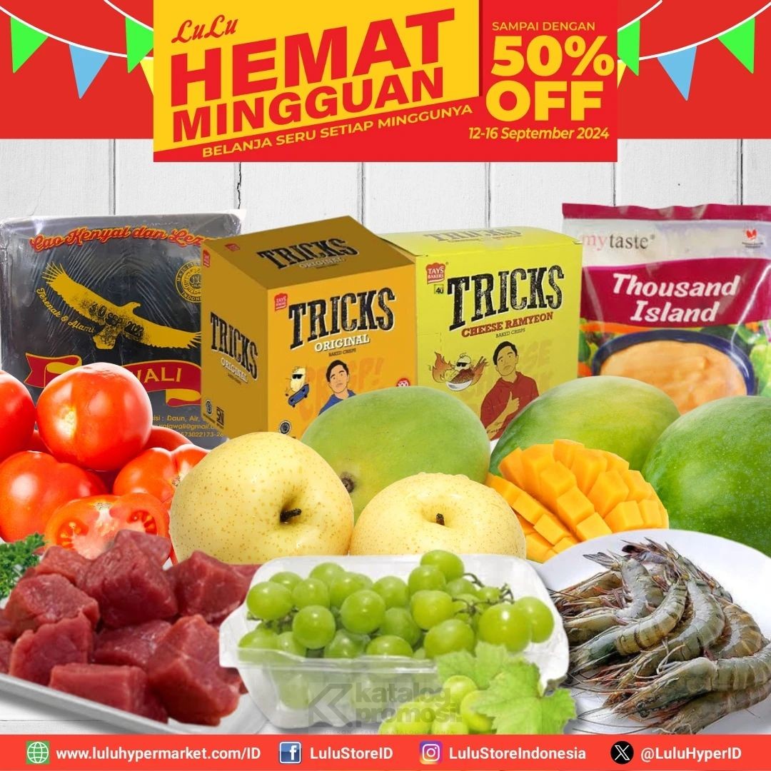 Promo JSM LULU HYPERMARKET HEMAT MINGGUAN 12-16 SEPTEMBER 2024