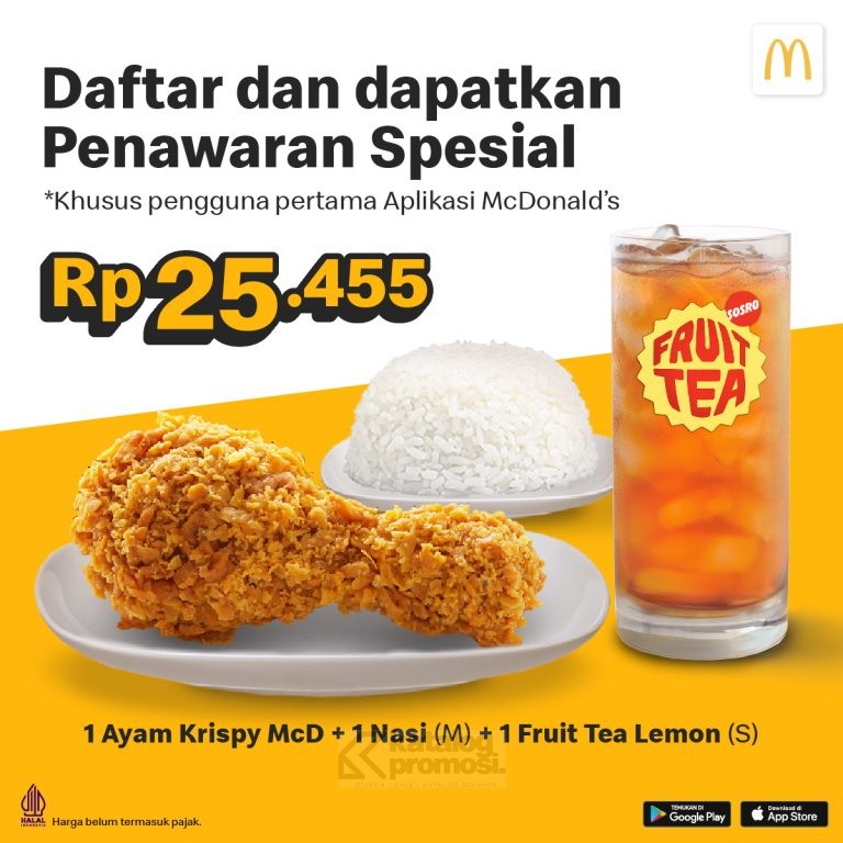 Promo MCDONALDS APLIKASI BELI PAKET HEMAT cuma Rp. 25.455