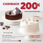 Promo TOUS les JOURS Cashback Rp 200.000 untuk Pembelian Cake Favorit