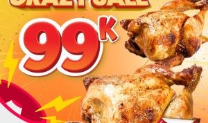 Promo Emado's Crazy Sale 3 Ekor Ayam Hanya Rp99.000!