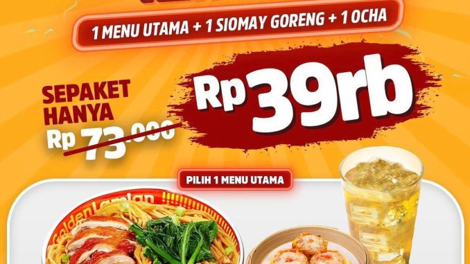 PROMO GOLDEN LAMIAN Paket Super Kenyang Cuma Rp 39 Ribu* 1