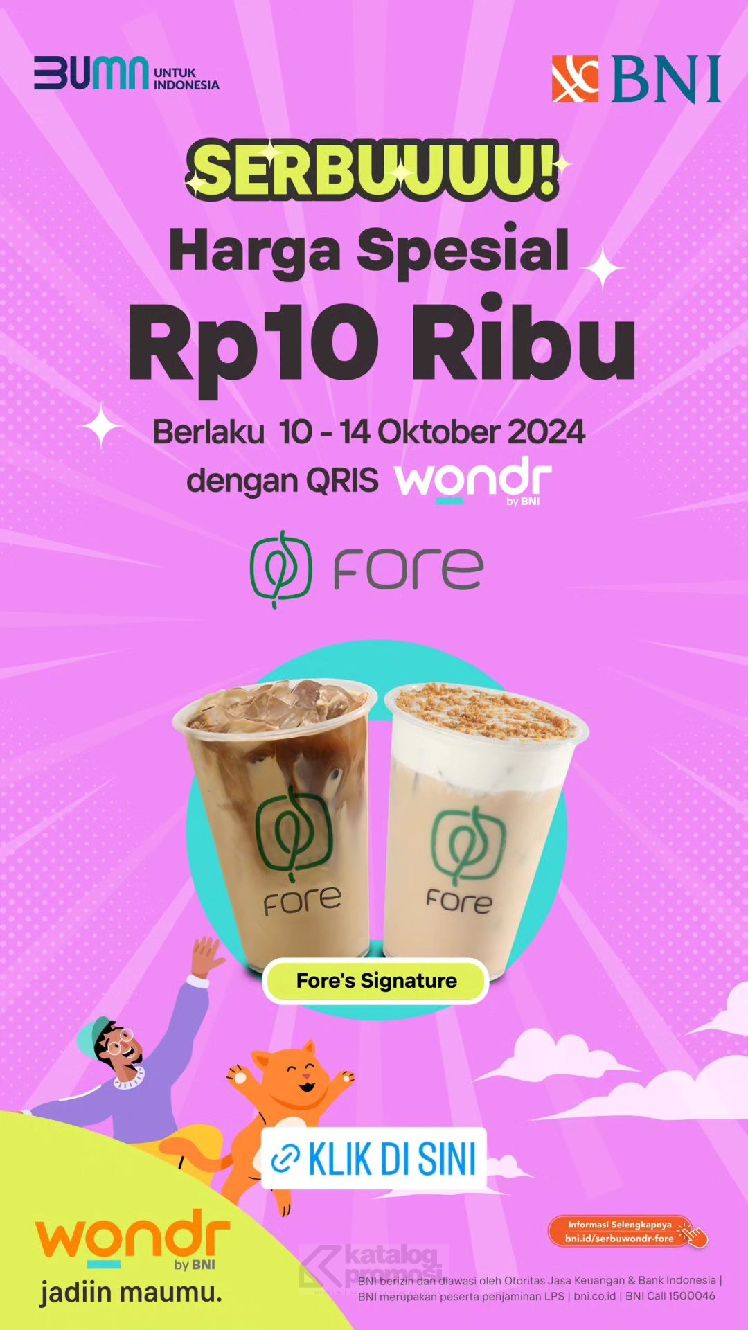 Promo FORE COFFEE 10.10 HARGA SPESIAL cuma Rp. 10.000