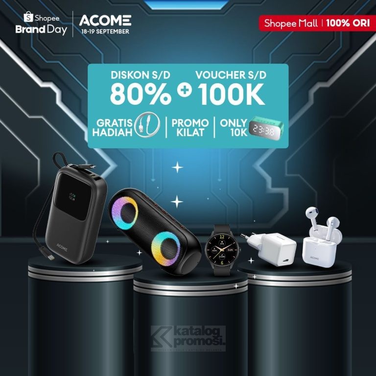 ACOME Brand Day di Shopee dapatkan SPEAKER HANYA 10K!