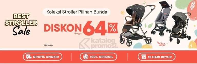 Best Stroller Sale di Blibli Diskon hingga 64%