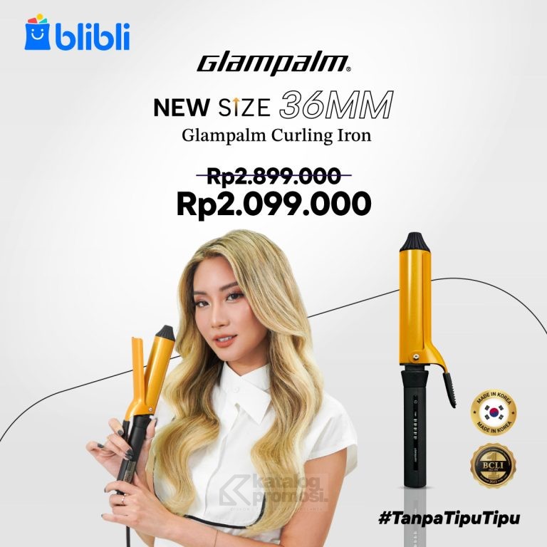 Glampalm Curling Iron Tersedia Eksklusif di Blibli Harga Diskon!