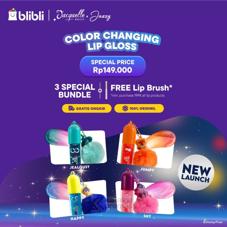 Jacquelle x Jazzy Edisi Inside Out 2 kini Tersedia di Blibli Exclusive Bundle