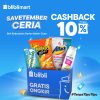 Kebutuhan Harian Savetember Ceria di BlibliMart dapatkan CASHBACK 10%