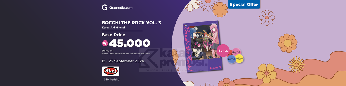 Komik Bocchi The Rock Vol. 3 Special Offer di Gramedia.com