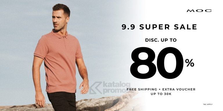 MOC 9.9 SUPER SALE di Shopee dapatkan Diskon hingga 80%