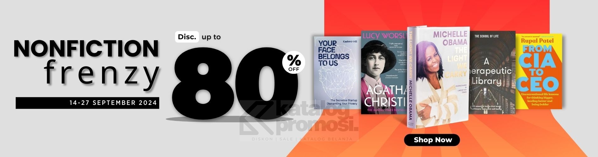 Periplus NONFICTION FRENZY! Diskon hingga 80%