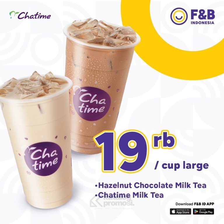 Promo CHATIME HARI PELANGGAN NASIONAL BELI MINUMAN LARGE cuma RP. 19.000